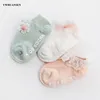 Calcetines antideslizantes de algodón suave para bebé, calcetín para bebé de 0 a 24M, 3 par/lote ► Foto 3/6