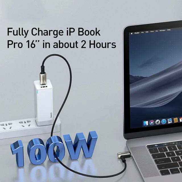 Baseus PD 100W USB C to USB Type C Cable for MacBook iPad Pro Fast
