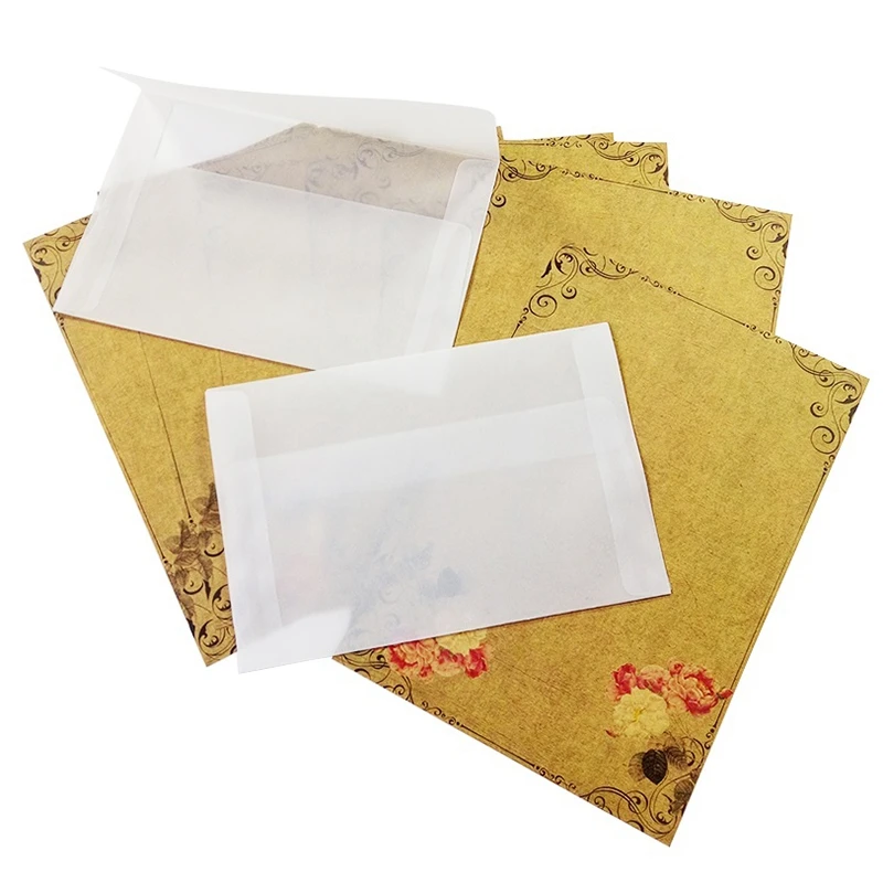 New-100Pcs/лот пустые полупрозрачные вельветовые конверты Diy Многофункциональные подарочные карты конверт
