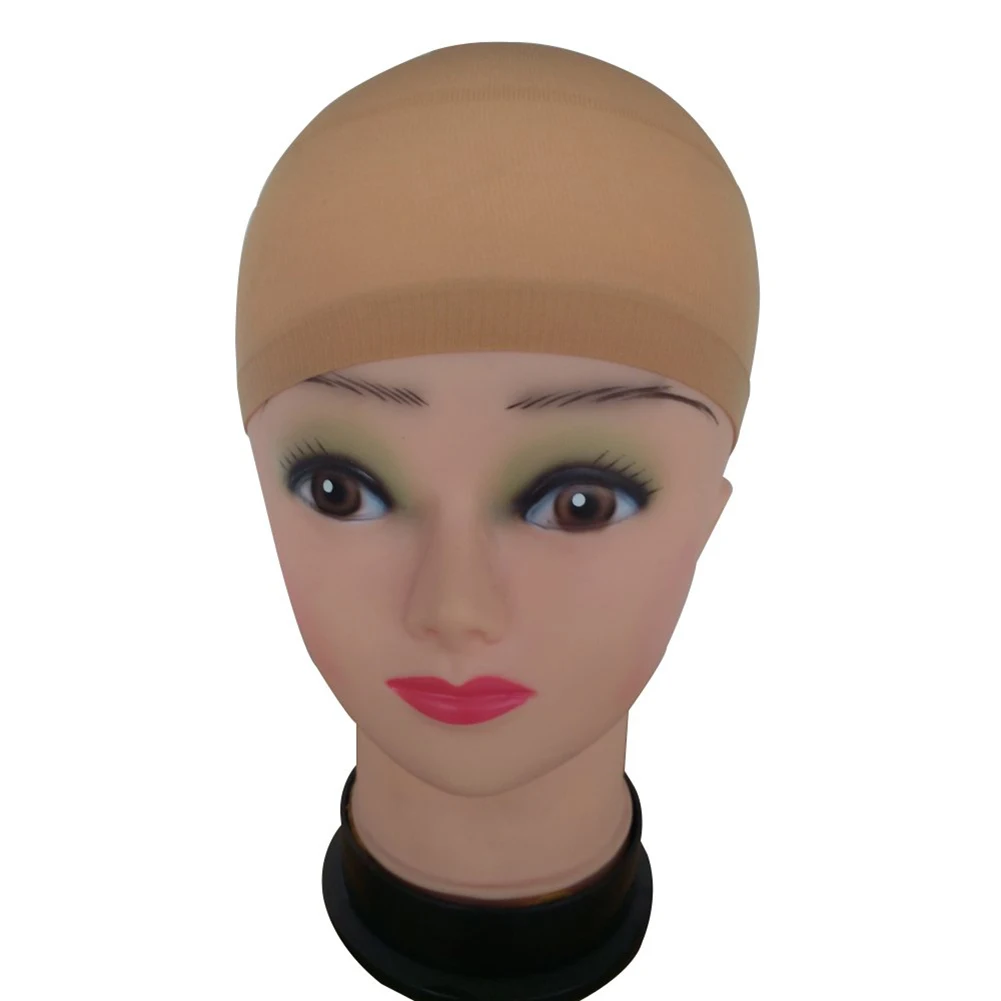 3Pcs Fashion Women Nylon High Elasticity Stocking Mesh Wig Caps Hats Hair Net Mesh& Stocking Shape Elastic Soft women's love
