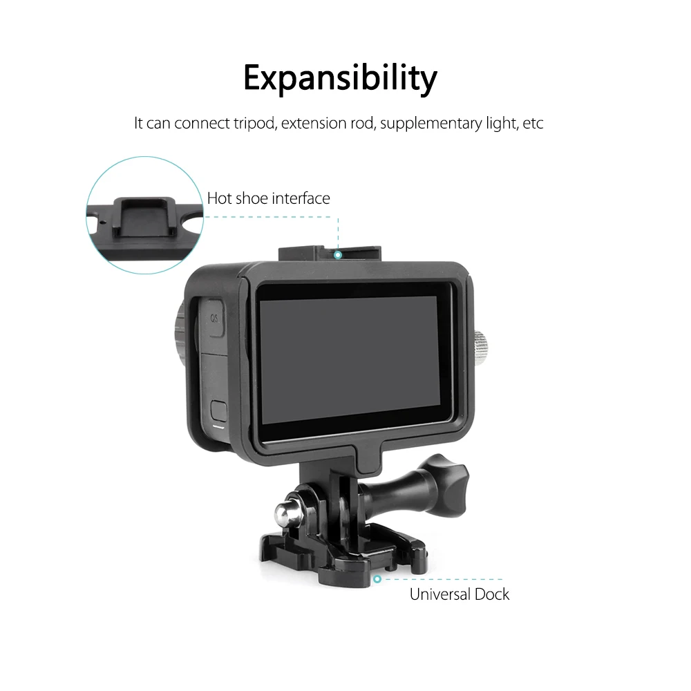 Vamson для DJI OSMO аксессуары для экшн-камеры защитный корпус из алюминиевого сплава рамка противоударный штатив кронштейн OA03