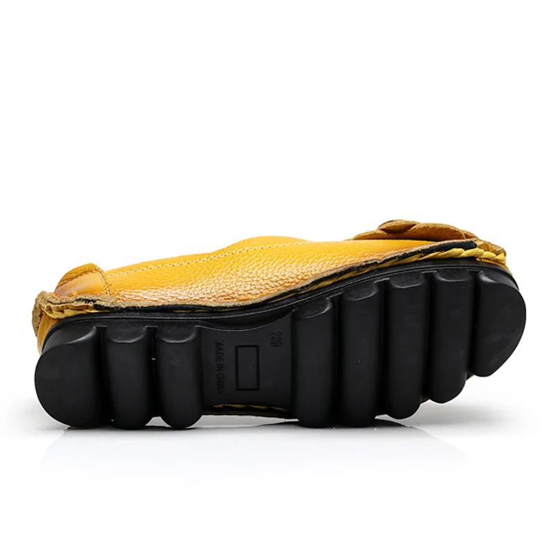 BEYARNEAutumn плюс Size35-42Slip по повседневные Лоферы Для женщин туфли на плоской подошве мужская обувь ручной работы из натуральной кожи с цветочным принтом мягкая подошва Для женщин FlatsE861