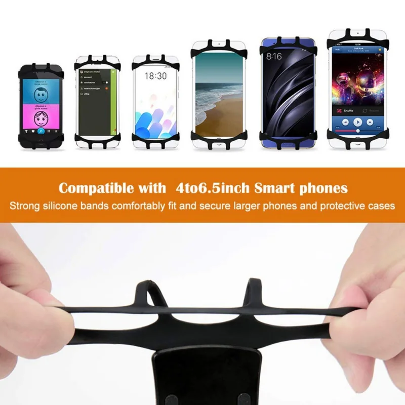 

Bike Phone Mount 360° Rotation Motorcycle Bicycle Handlebar Cradle Silicone Cell Phone Holder motorcycle handlebar stand
