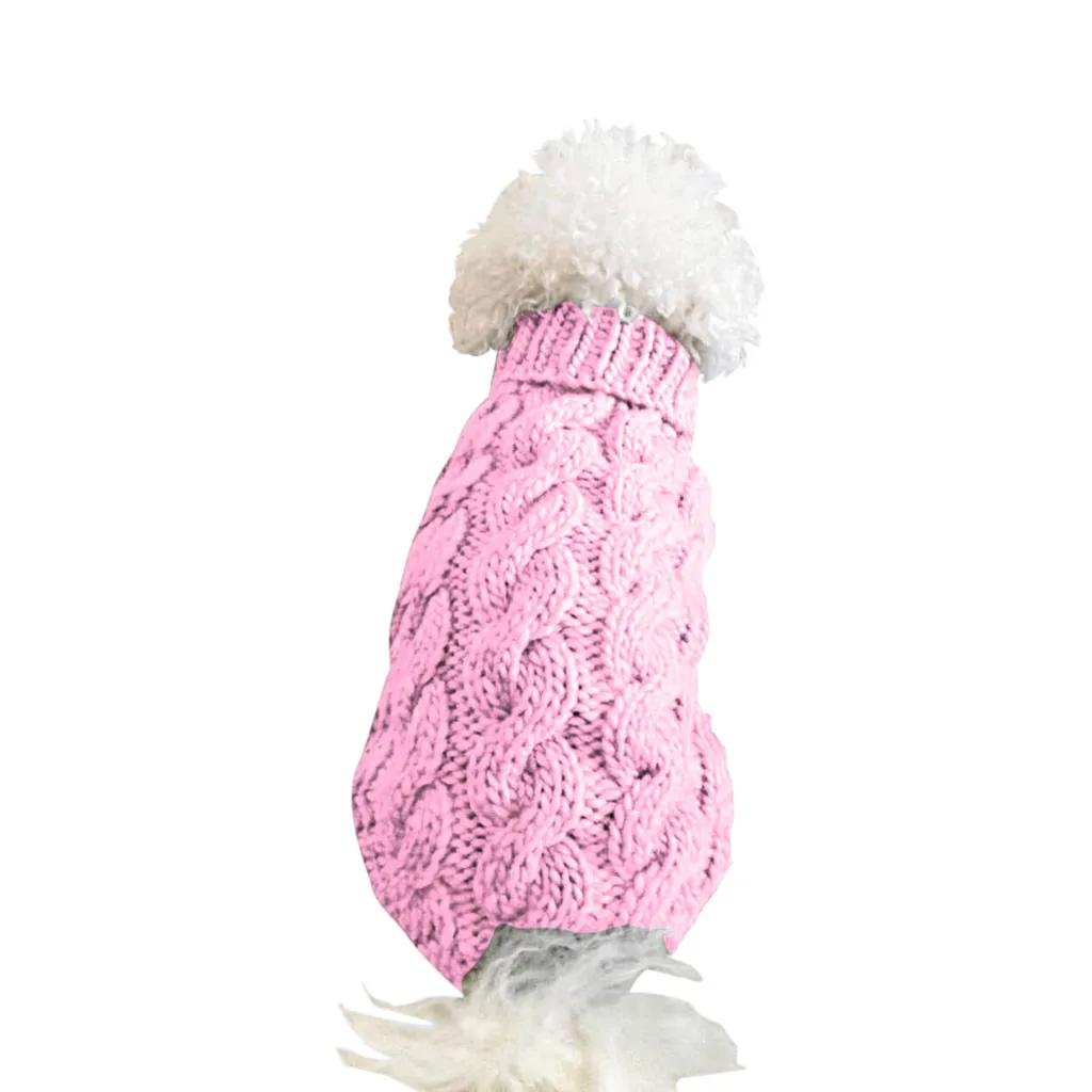 Теплая осенняя и зимняя одежда, свитер для питомцев, маленький и средний размер, вязаные товары для собак, зимней одежды, Прямая поставка, 7 цветов# R35