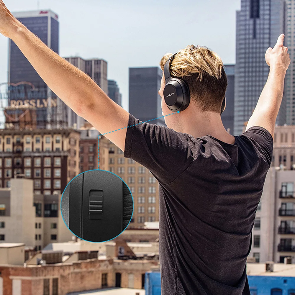 Активные наушники с шумоподавлением Bluetooth 5,0 беспроводная гарнитура с микрофоном для iOS Android смартфон
