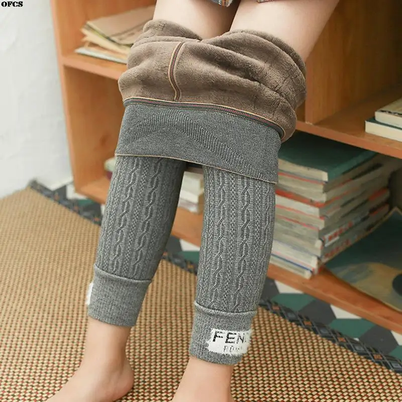 

Girls Warm Leggings Baby Pants For Winter Thick Toddlers Baby Leggings Skinny Pants Children Trousers Kids Winter Pants Girl 10T