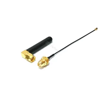 

50 pcs RF GSM 2dbi 900-1800 Omnidirectional antenna angle Gain SMA Male antenna + 10CM SMA Female to Ipex Ipx Cable Connector