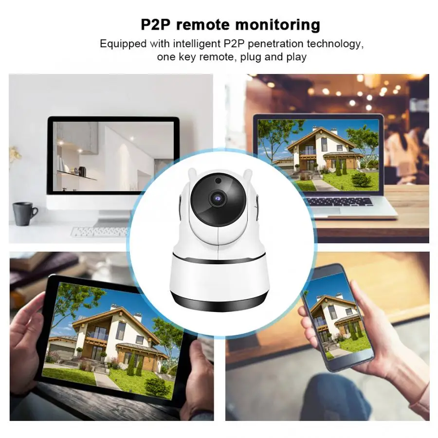 1080P HD домашняя камера безопасности WiFi CCTV IR-CUT PTZ радионяня 110-240 В