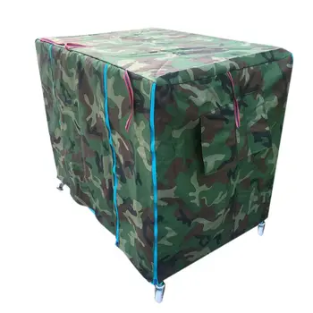 

Zipper Open Door Square Dog Crate Dustproof Cover with Breathable Windows Thick X4YD