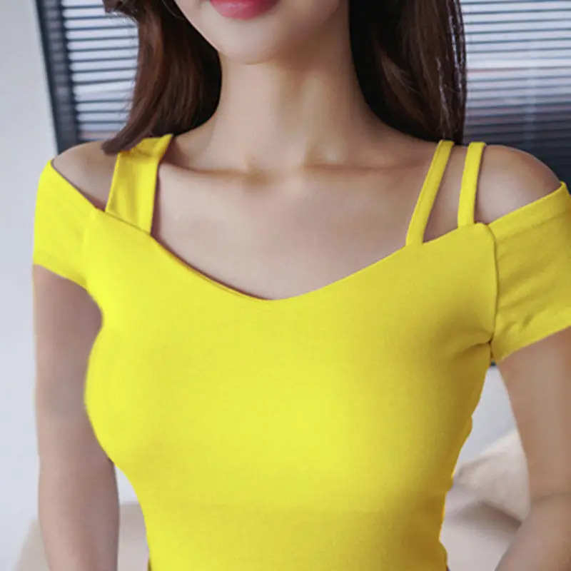 2021 Sexy Women Dance Shirt Tops Yellow Ballroom Modern Salsa Tango Samba Latin Training Shirts Sling Female Adult Dancewear Top