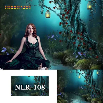 

Jungle Background Vinyl For Photography Tree Scenic River Flower People Portrait Photo Photographic Backdrop For Photo Studio