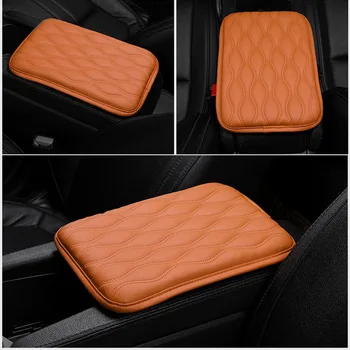 

Universal Console Armrest Cushion Pad PU Leather Center Car Auto Accessories for Outdoor Personal Car Parts Decoration