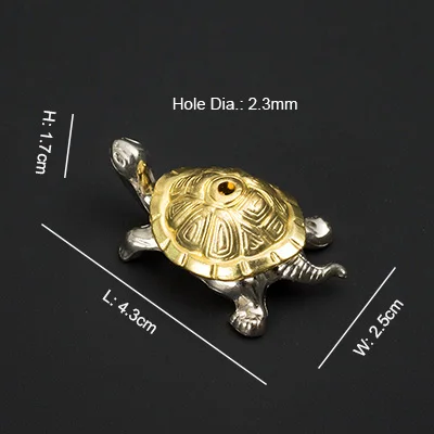 Gold Turtle PINNY креативный металлический держатель для благовоний из сплава, база для благовоний для животных, медный чай, аксессуары для церемонии, дзен, чай, домашнее украшение для домашних животных - Цвет: Gold Turtle
