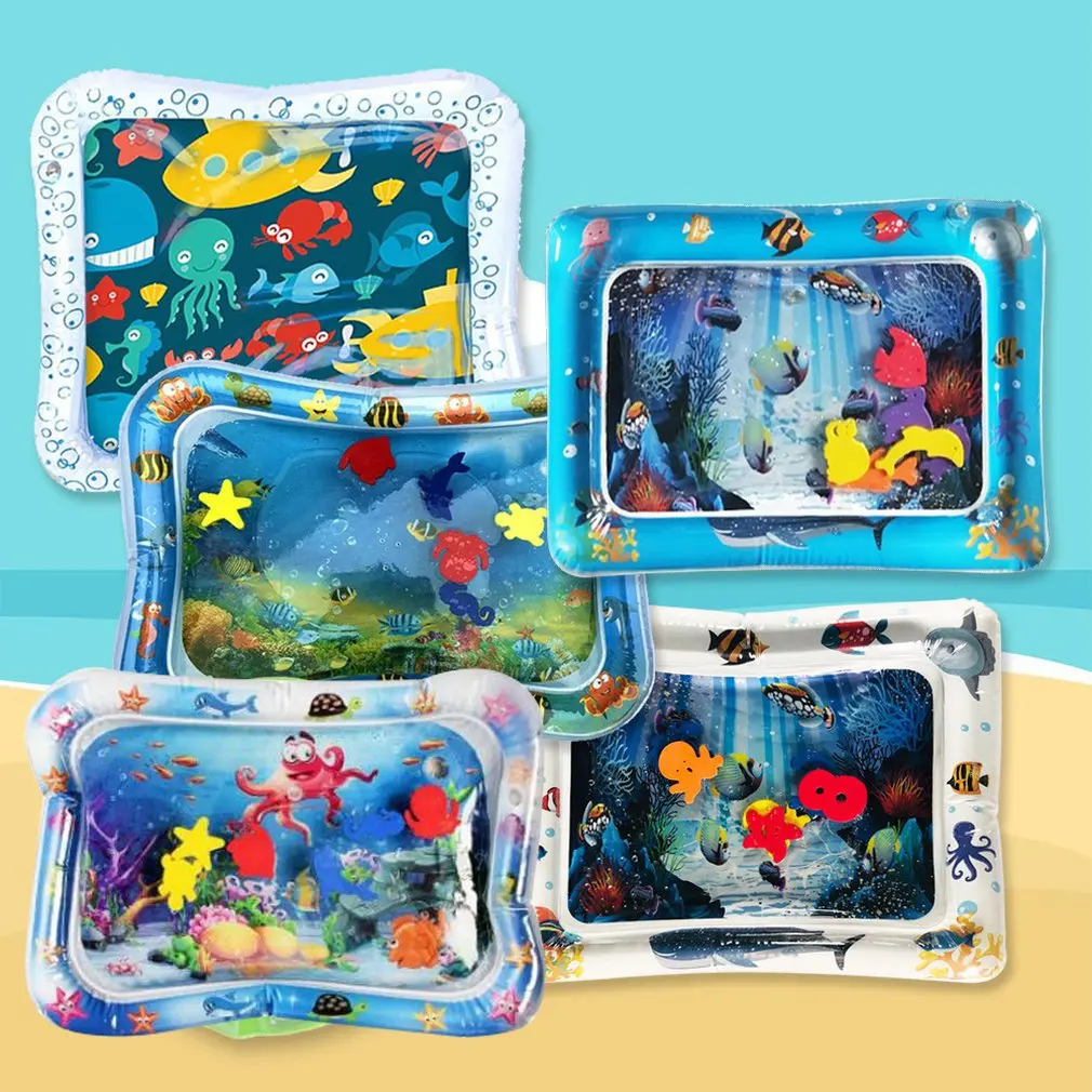 

Baby Inflatable Patted Pad Multifunction Water Play Mat Creative Toddler Activity Sensory Stimulation Cushion Crawling Kids Toy