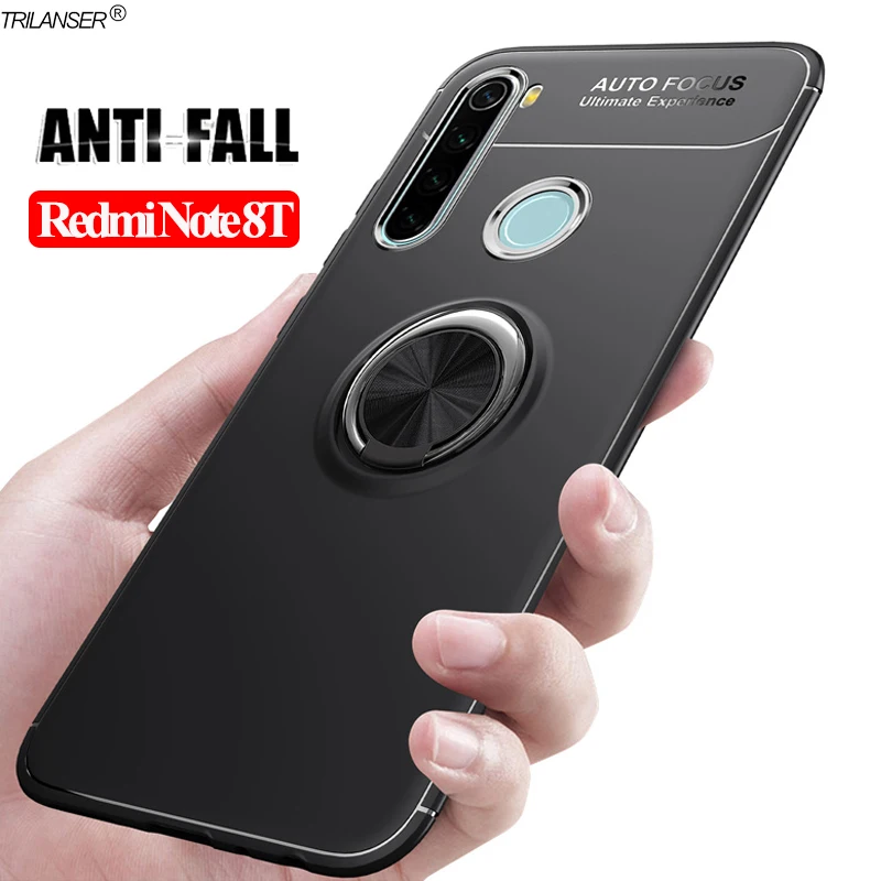 

Magnetic Ring Stand Covers Redmi Note8T Soft TPU Silicone Case Cover Xiaomi Redmi Note 8T Shockproof Cases Note 8 T NFC 6.3 Case