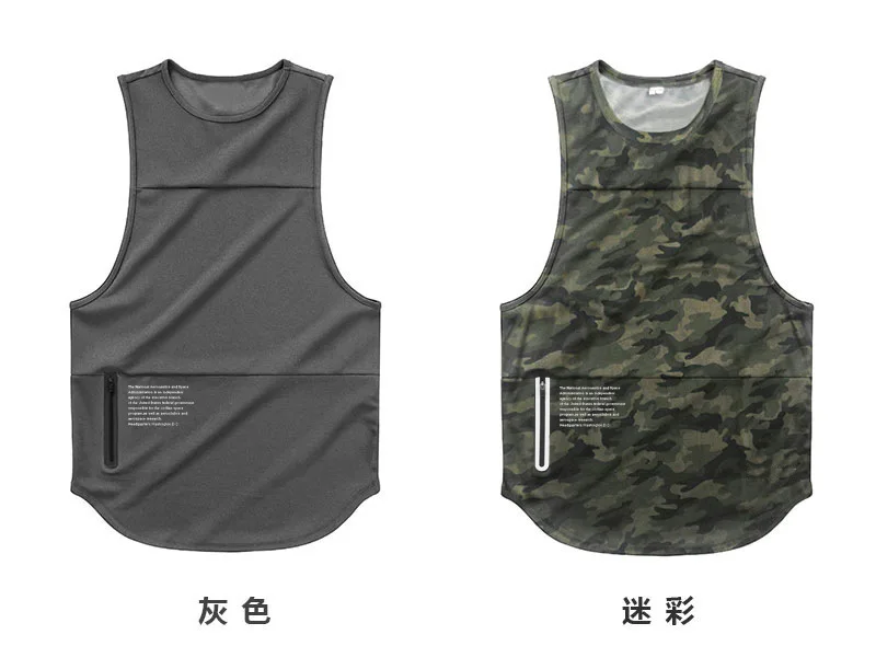 Мужская дышащая быстросохнущая Спортивная майка без рукавов, тренировочная футболка для фитнеса, топы