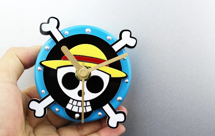 Fashion Animation Cartoon Children's One Piece Fridge Magnet Clocks Kitchen Clock