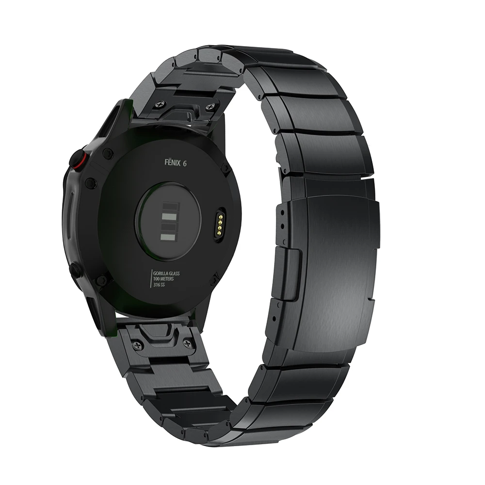 Ремешок для часов Garmin Fenix 5S 5X 6X 6 6S Pro классический металлический ремешок из
