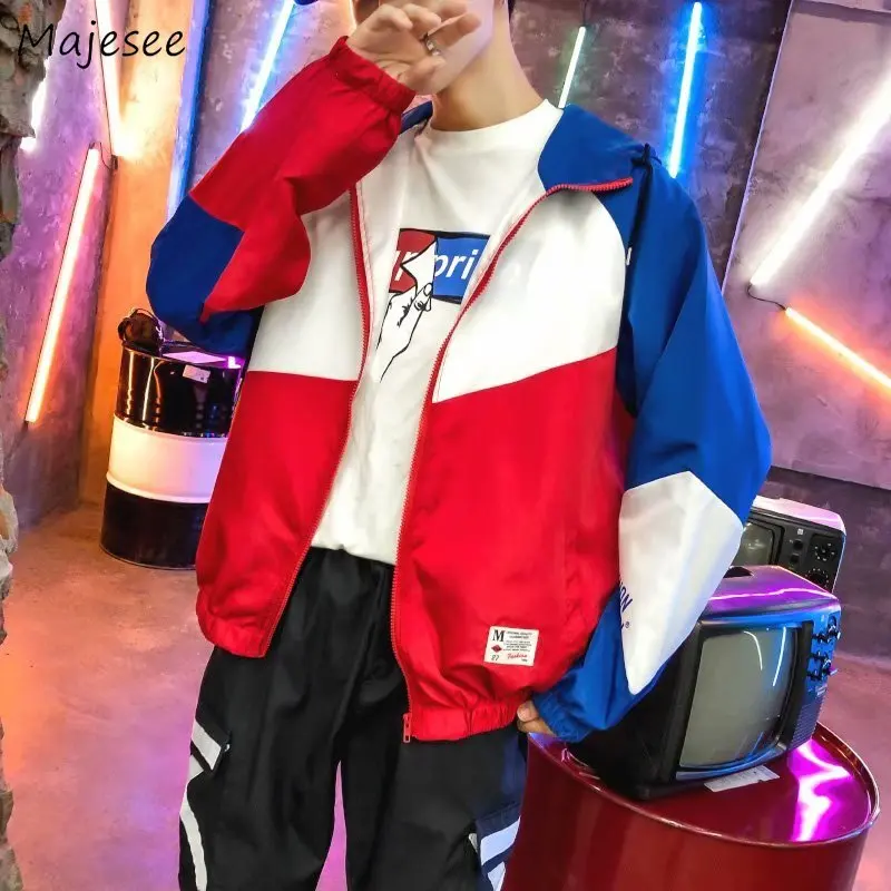 Jackets Men 2020 Zipper Turn-down Collar Patchwork Leisure Loose Pockets Harajuku Coats Mens Korean Style Hip Hop Chic Jacket Jackets Men 2020 Zipper Turn-down Collar Patchwork Leisure Loose Pockets Harajuku Coats Mens Korean Style Hip Hop Chic Jacket