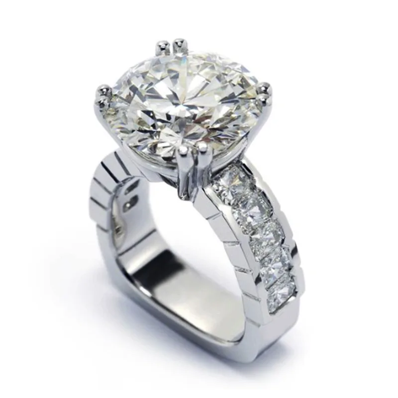 

Elegant Princess Fashion Oval White Zircon Ring Romantic Bride Engagement Wedding Ring Anniversary Gift Birthday Party Jewelry