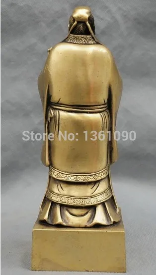 YM 314 9 ''китайская бронза древность sage Confucius power Dekor бронзовая статуя