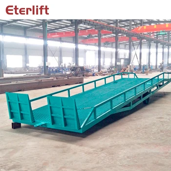 

Hydraulic mobile container leveler/cargo dock ramp