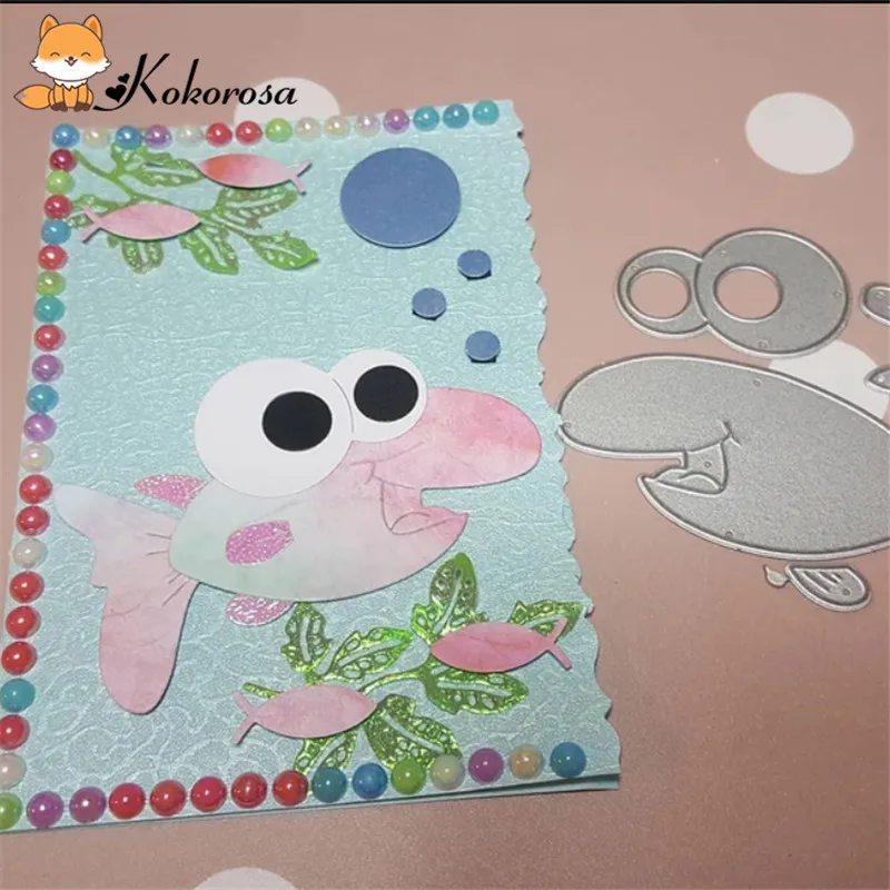 

Kokorosa Cutting Dies Metal Dies Butterfly Rabbit Fish Animal Frame Die Scrapbooking Album Embossing Stencil Decor Diecuts
