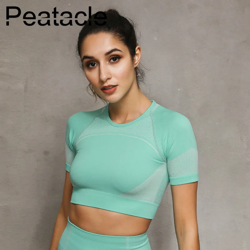 

Peatacle Sport Wear Set Leggings Fitness Yoga Workout Gym Clothes Running Pants Shorts 2020 New Exercise Clothing for Women