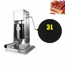 3л колбасный шприц наполнитель машина с пластиковым плунжером