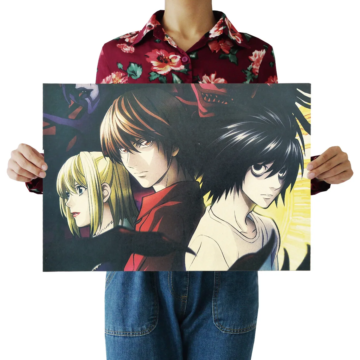 

[G113] Death Note A- Nostalgic Retro Kraftpaper Poster Indoor Bar Cafe Decorative Painting