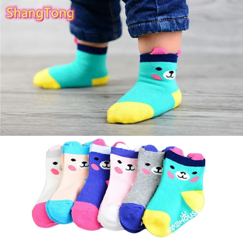 

Baby Socks Autumn Winter Cotton Socks Warm Animal cartoon Toddler Boy Girls Anti-slip Floor Socks for Clothing Accessories