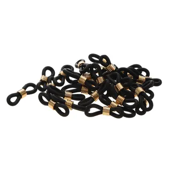 

30pcs Ear Hook Eyeglasses Spectacles Chain Glasses Retainer Ends Adjustable Anti-Slip Silicone Ends Rope Sunglasses Connector