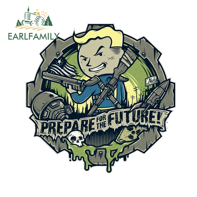 EARLFAMILY 13 см x 12 8 для Fallout автомобильные наклейки забавные водонепроницаемые