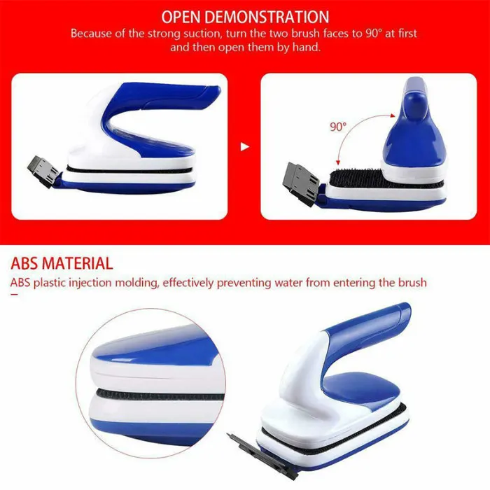 Плавающий аквариум магнитный очиститель стекла Щетка двухсторонний инструмент для аквариума DC120