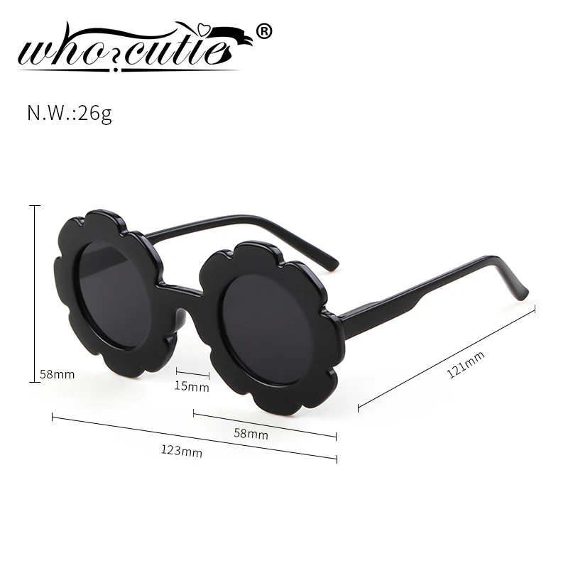 Солнцезащитные очки WHO CUTIE в круглой оправе UV400 S030 для маленьких детей