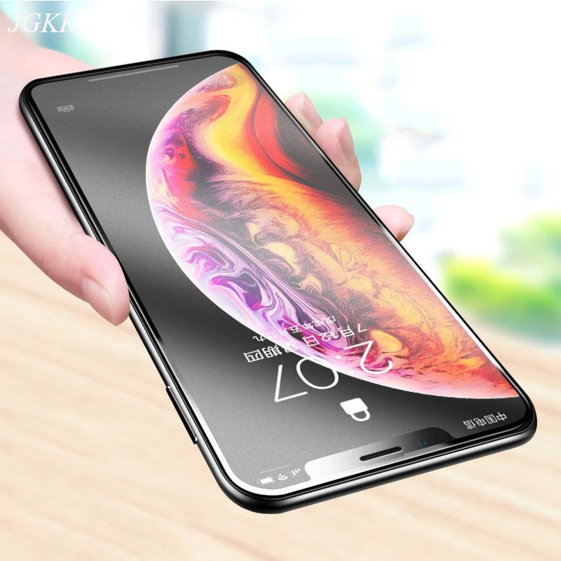 

JGKK Matte Tempered Glass For iPhone 6 6S Plus 7 8 11 Pro Max Frosted Screen Protector For iPhone 11Pro Max Protective Film