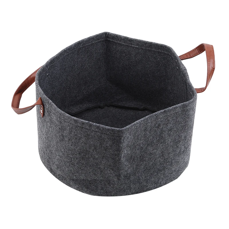 Portable Felt Handy Dirty Clothes Storage Basket Bathroom Laundry Basket Environment Living Room Kids Toy Clothes Baskets