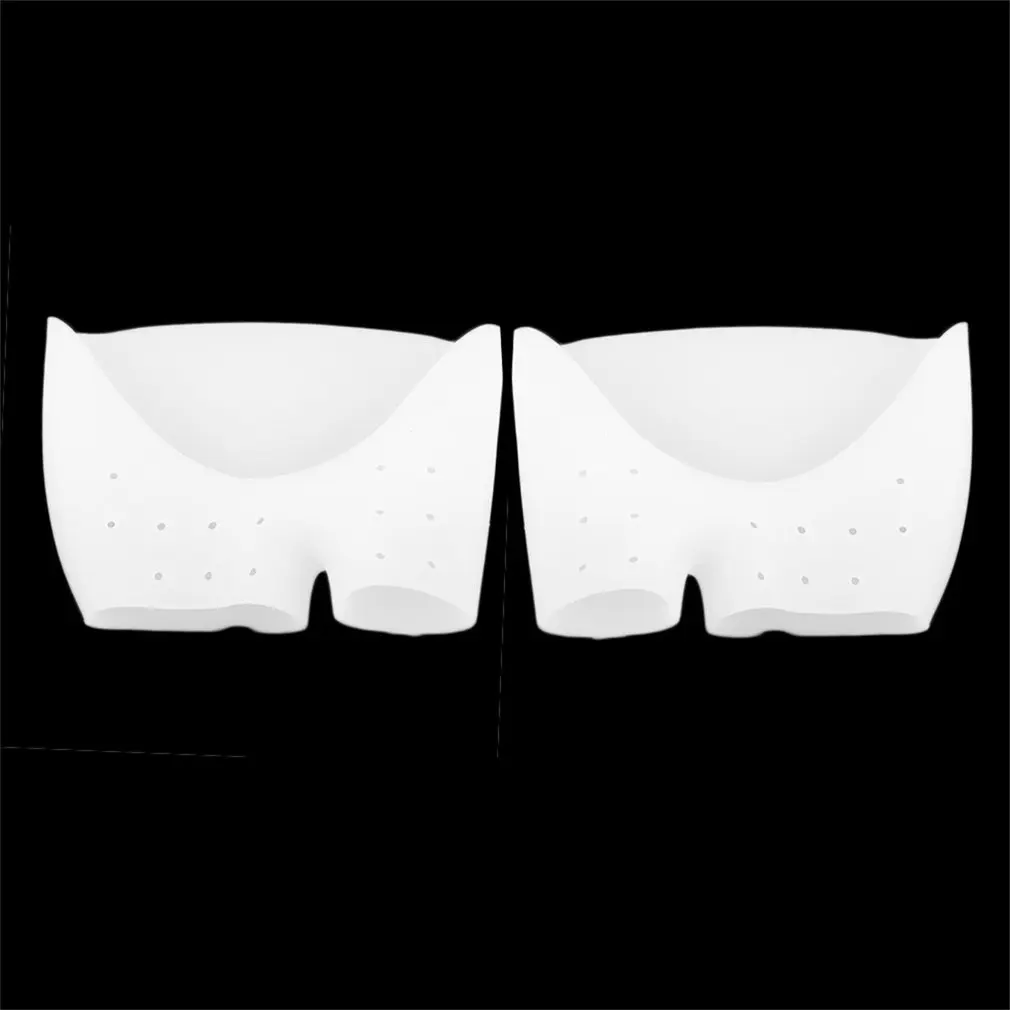 1 Pair Soft Silicone Toe Sleeve Ballet Shoe High Heels Toe Pads 2 Styles Gel Foot 2