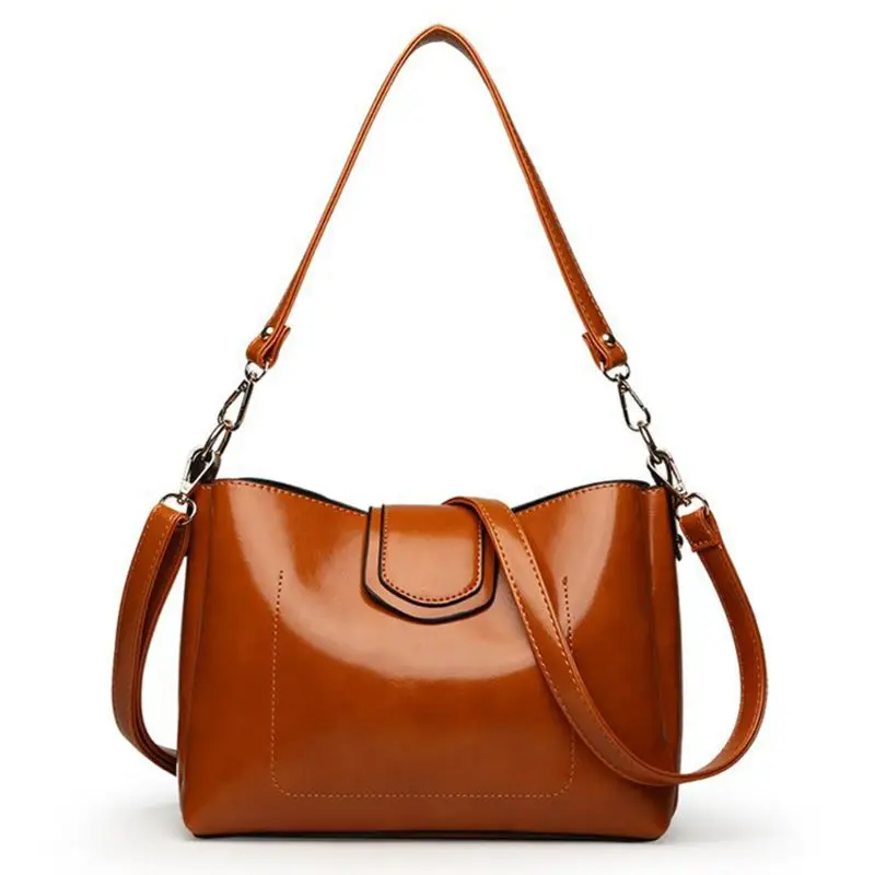 Light Brown Женская сумка на плечо в европейском и американском стиле из искусственной кожи, водонепроницаемая, вместительная, вечерние, для путешествий - Цвет: Light Brown