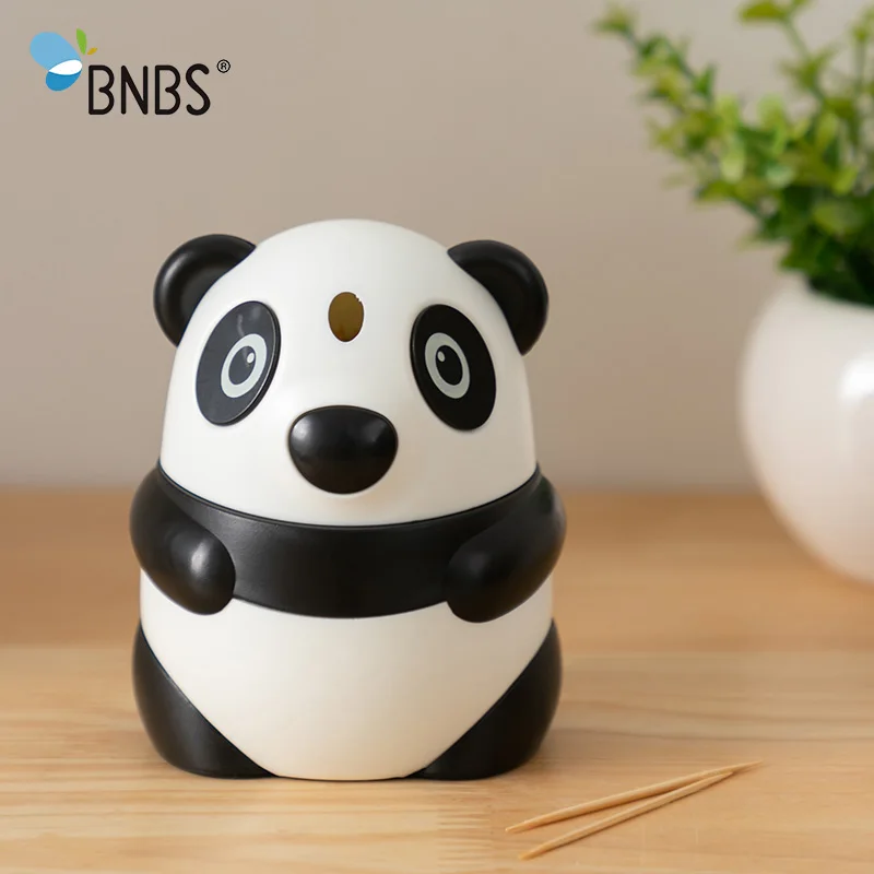 BNBS Panda автоматический держатель коробки зубочистки арбалет диспенсер Стенд пластиковые зубочистки контейнер для зубочистки