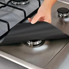 2/4 Pcs Kitchen Accessories Square Foil Gas Hob Protector Liner Reusable Easy Clean Protection Pad Gas Stove Stovetop Protector