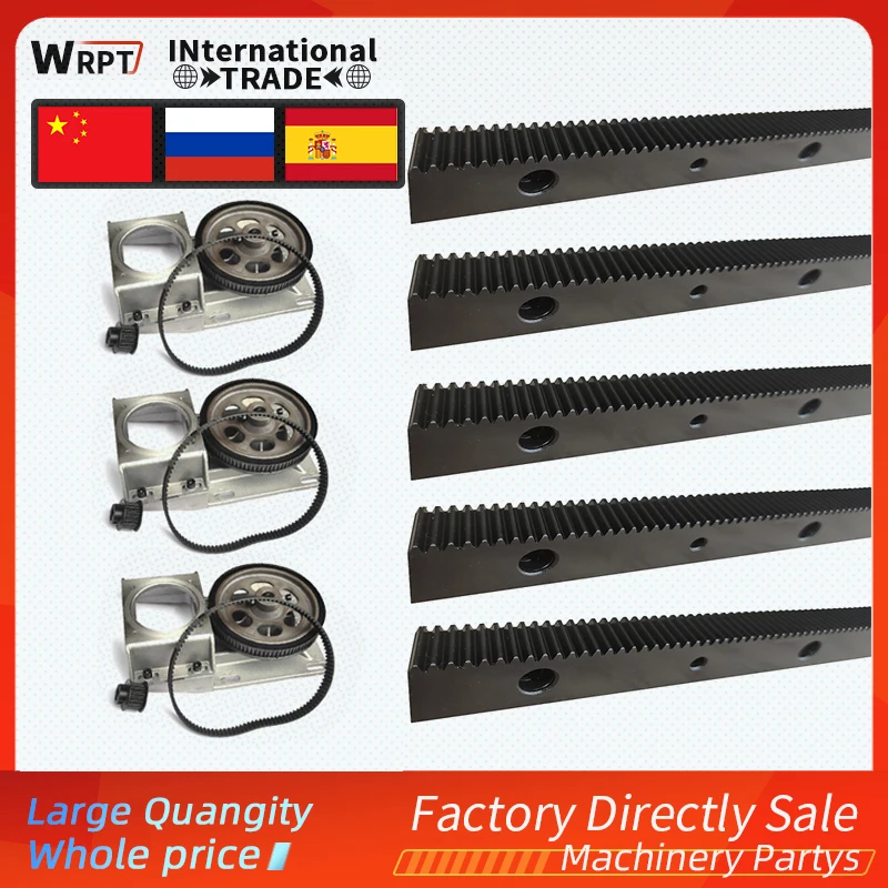 5pcs 1.25M spur helical gear rack length 1400mm+3 pcs nema34 straight short long gearbox+timing belt+gear hole 12.7mm/14mm | Обустройство