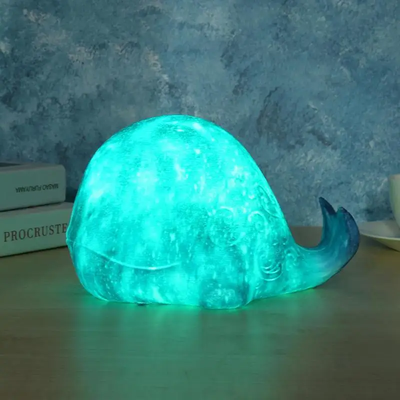 16 Цвета 3D с принтом звездного неба светильник-Кит Красочные Изменение светодиодный ночной Светильник