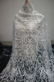 

1 yard off white lace fabric, vintage retro motif style bridal wedding dress lace for sewing accessories, costumes accessories