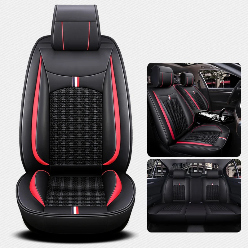 Red Сиденья для Seat Altea XL Арона Ateca Cordoba Ibiza 6j 6l Леон 1 2 3 5f Mk1 Mk2 Mk3 Толедо 2 2013 - Название цвета: Red