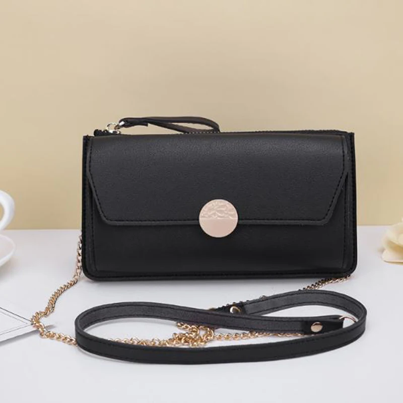 

Messenger Bags Women's Fashion Leather Simple Solid Handbag Small Shoulder Bags Crossbody Bags For Girls