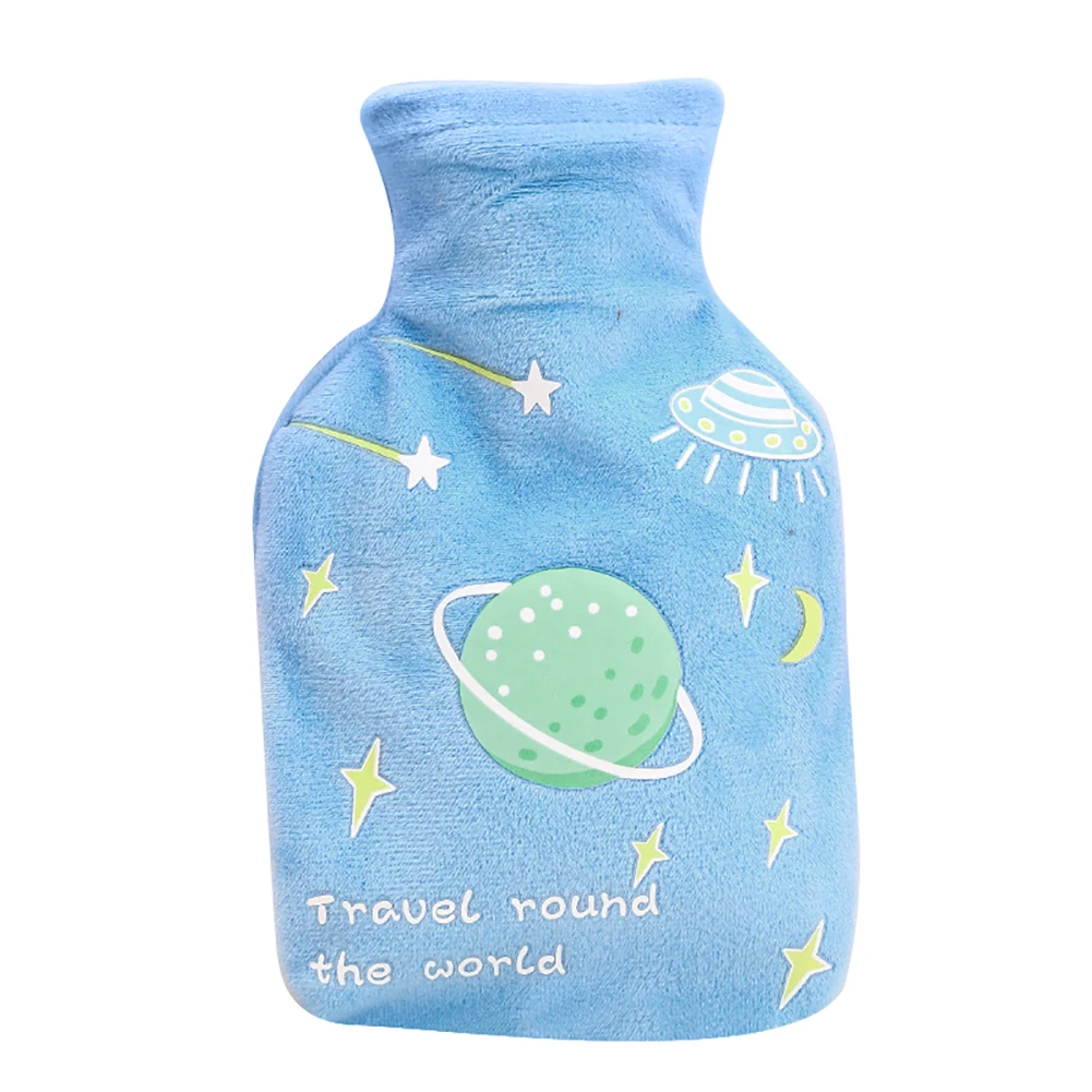 Mini Portable Cartoon Planet Winter Hand Warmer Student Hot Water Bottle Bag