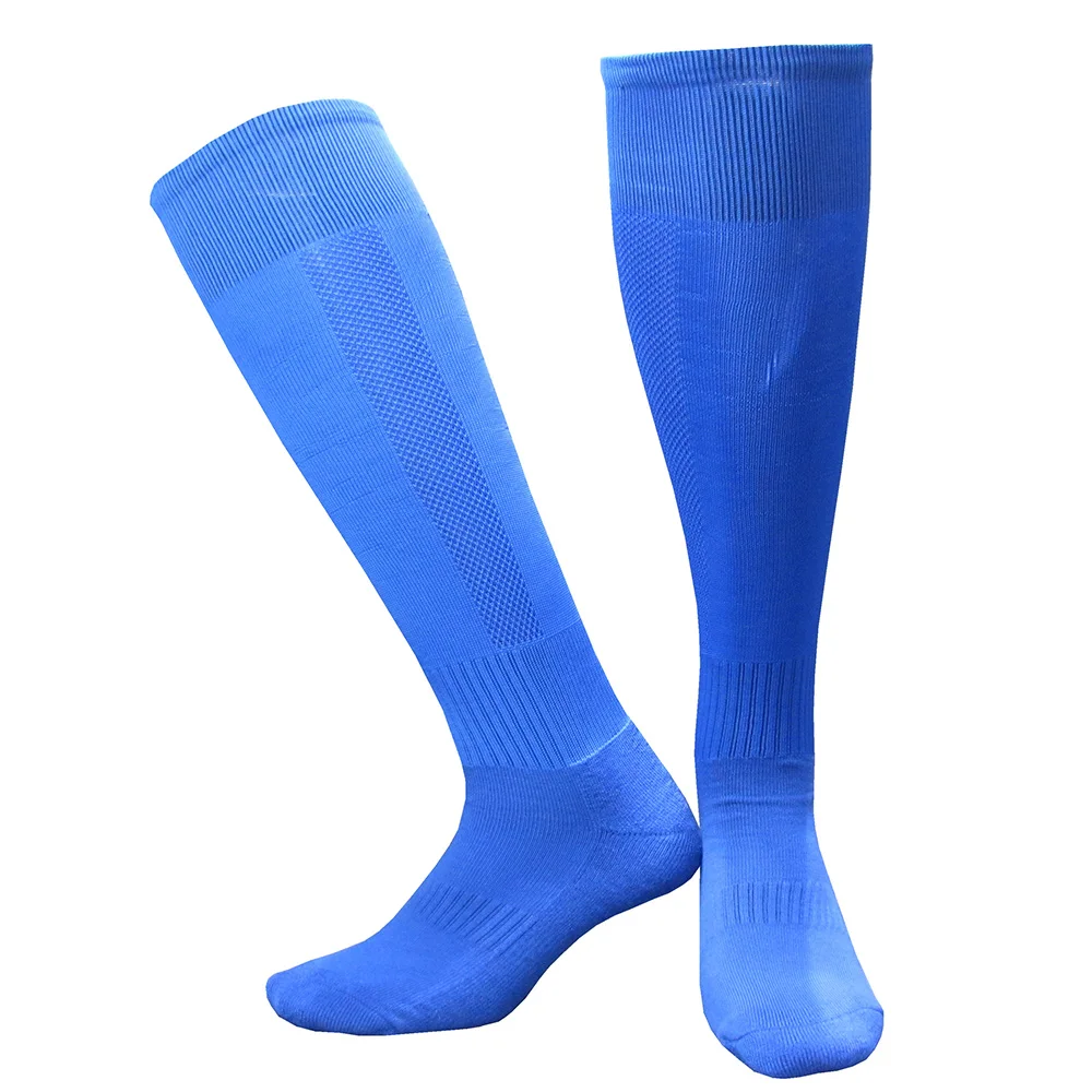 CTM005彩蓝色毛巾底足球袜 副本