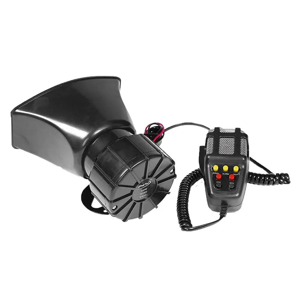 Моторный рог с квадратным горлом 7-Tone/5-Tone 12V 100W кричащий рожок автомобиля семь-Tone сигнал тревоги кричащий динамик