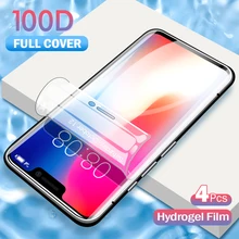 100D Защитная Гидрогелевая пленка для iPhone 11 Pro Max XR X XS 6 6s 7 8 Plus мягкая